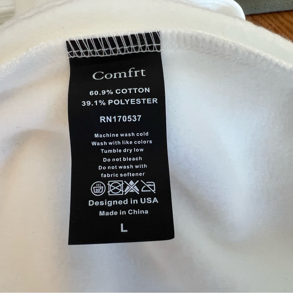 Comfrt Large Cloud Zip Hoodie & Large Sweatpants in White Snow - Picture 9 of 16